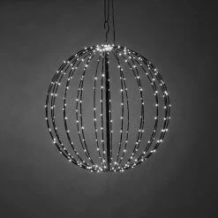 Nordic Winter Metal Kugle Sort, 320 LED Lys Ø50 Cm, 230V -homeshop butik unnamed file 1007