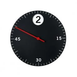 Sompex Vægur Torino Sort-Hvid-Rød