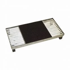 Plus A/S Plus Cubic Rist Inkl. Måtte M/stålramme M/stillesko 5,5cm - B 40 Cm X H 80 Cm - Sort