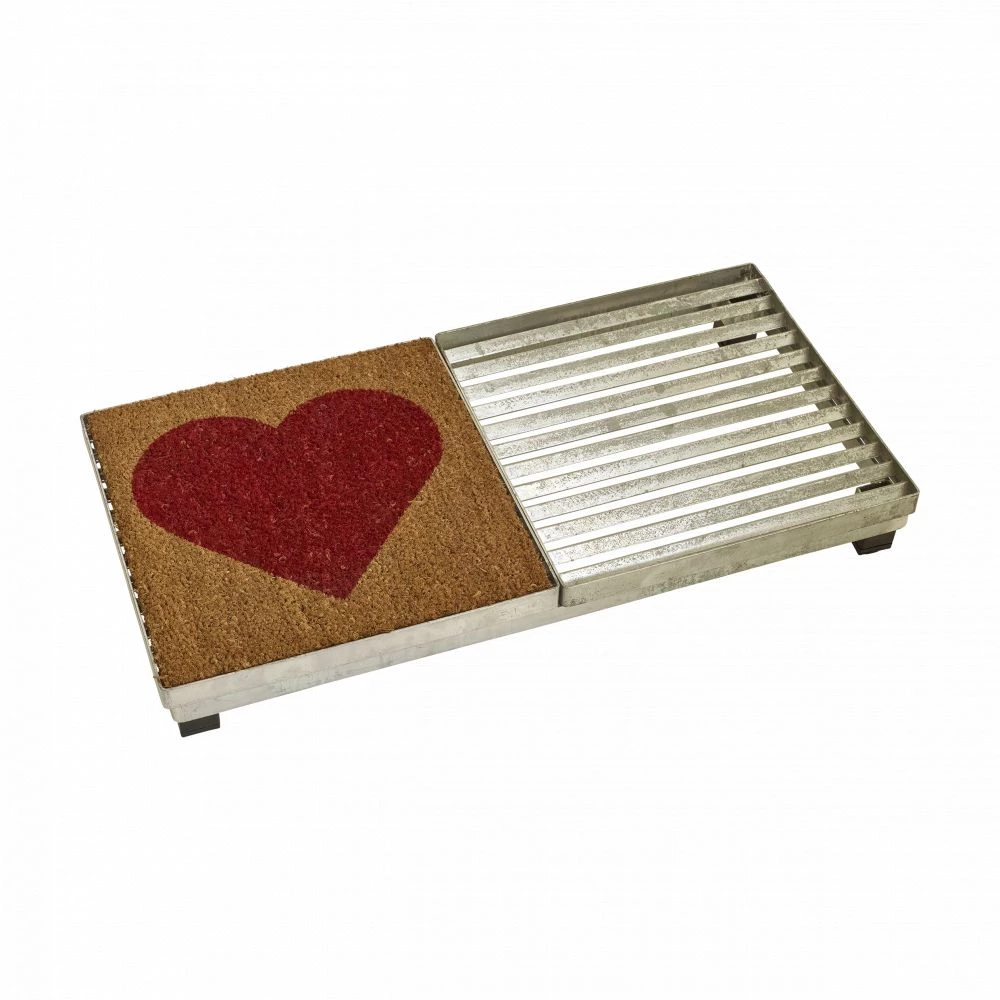 Plus A/S Plus Cubic Rist Inkl. Måtte M/stålramme M/stillesko 2,5cm - B 40 Cm X H 40 Cm - M. Hjerte 3 Plus A/S Plus Cubic Rist Inkl. Måtte M/stålramme M/stillesko 2,5cm - B 40 Cm X H 40 Cm - M. Hjerte