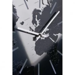 Sompex Vægur World Silver-Sort - Højde 40 Cm