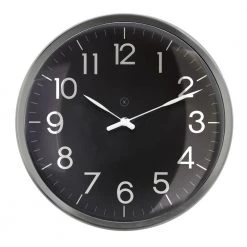 Sompex Vægur Arnhem Sort-Hvid-Silver