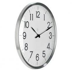 Sompex Vægur Arnhem Hvid-Sort-Silver