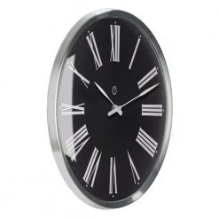 Sompex Vægur Amsterdam Sort-Hvid-Silver