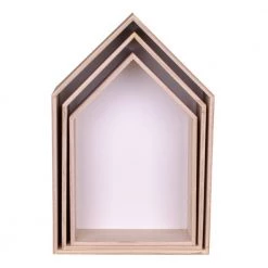 Homeshop 3 Hylder I Naturtræ Og Hvid - 3404940030