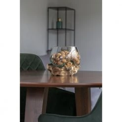 Homeshop Vanddråbe I Glas Med Træfod Ø15xH15 Cm - 4501055 -homeshop butik unnamed file 1570