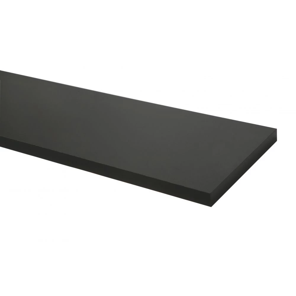 Wallmann A/S Hylde Melamin Sort - 2000x200x22 Mm 3 Wallmann A/S Hylde Melamin Sort - 2000x200x22 Mm