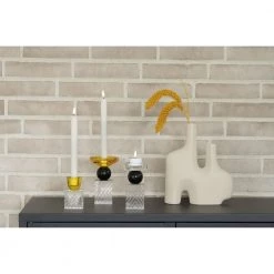 Homeshop Lysestage I Sort/klart Glas Ø7,5x12,5 Cm - 4561132 -homeshop butik unnamed file 1825
