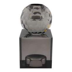 Homeshop Lysestage I Smoked Glas - 4561041