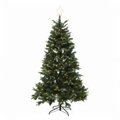 Juletræ Kunstig PE/PVC LIFA, Klasse A+, 260x170 Cm M/LED Og Stjerne NORDIC WINTER