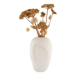 Homeshop Vase I Sand Keramik Med Ansigt 12,5x13x19,5 Cm - 4441707 -homeshop butik unnamed file 2066