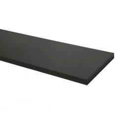 Wallmann A/S Hylde Melamin Sort - 800x200x16 Mm