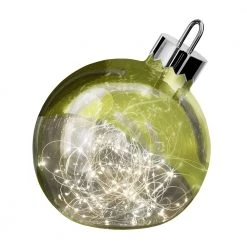 Sompex Dekorationskugle Ornament Grøn Højde 30 Cm Krom-Grøn
