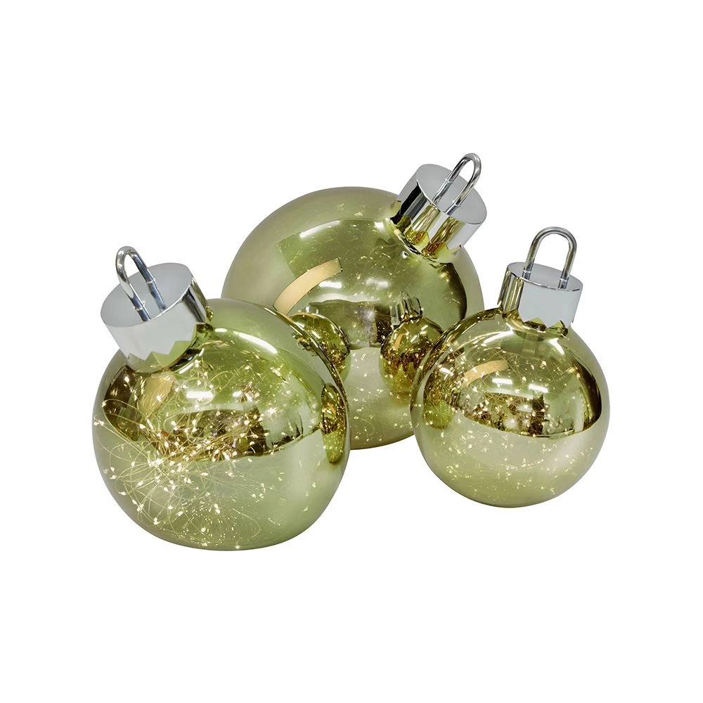 Sompex Dekorationskugle Ornament Grøn Højde 25 Cm Krom-Grøn 4 Sompex Dekorationskugle Ornament Grøn Højde 25 Cm Krom-Grøn - Billede 2