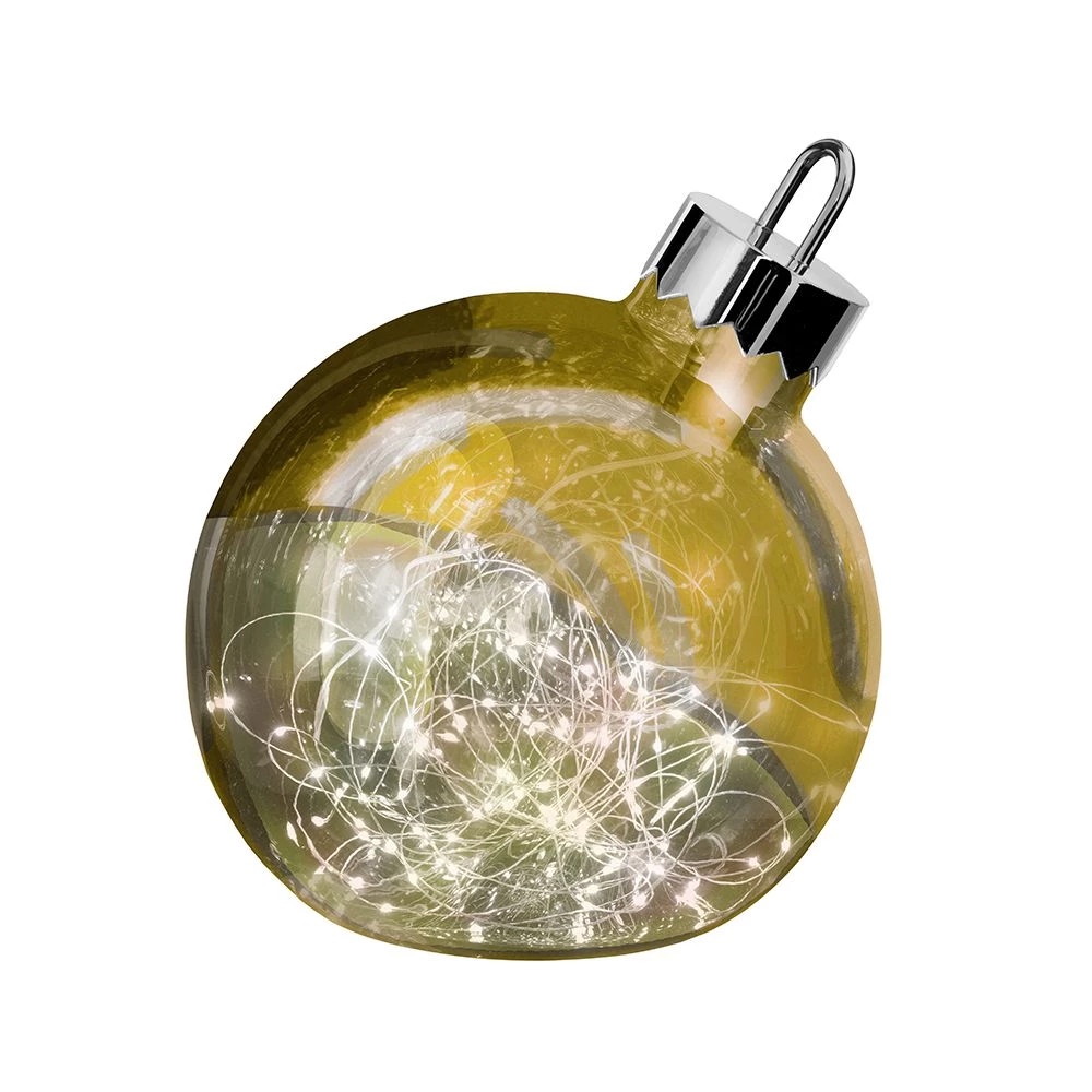 Sompex Dekorationskugle Ornament Guld Højde 25 Cm Krom-Guld 3 Sompex Dekorationskugle Ornament Guld Højde 25 Cm Krom-Guld