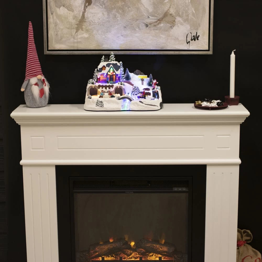 Juleby "River Town" NORDIC WINTER Med Lys Og Musik. Til Batteri 6 Juleby "River Town" NORDIC WINTER Med Lys Og Musik. Til Batteri - Billede 4