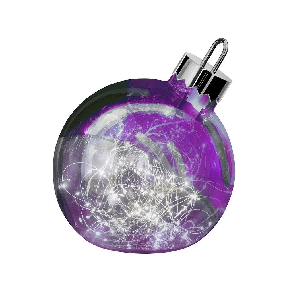 Sompex Dekorationskugle Ornament Lila 20 Lila - Højde 23 Cm 3 Sompex Dekorationskugle Ornament Lila 20 Lila - Højde 23 Cm