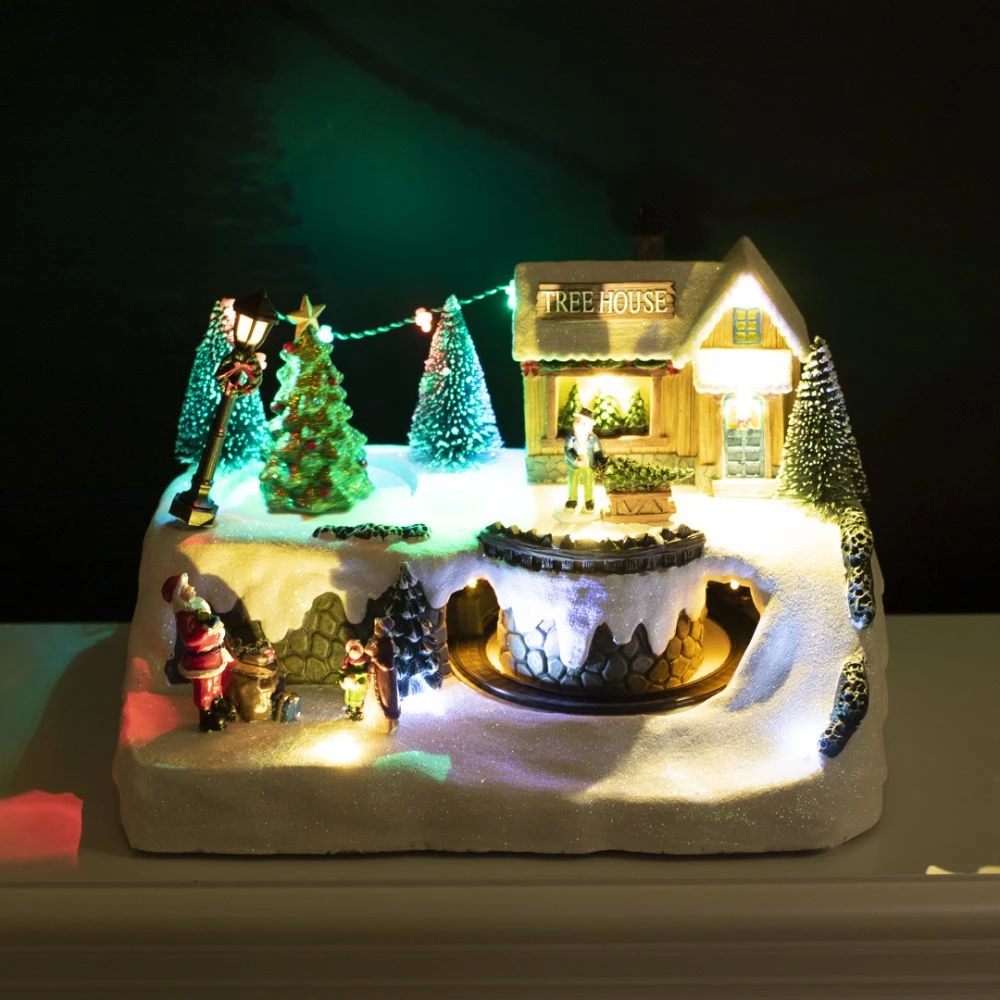 Juleby "Treehouse Town" NORDIC WINTER Med Lys Og Musik. Til Batteri 4 Juleby "Treehouse Town" NORDIC WINTER Med Lys Og Musik. Til Batteri - Billede 2