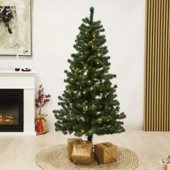 Juletræ Kunstig PVC ALEX, Klasse B, 140X74 Cm M/LED NORDIC WINTER -homeshop butik unnamed file 564