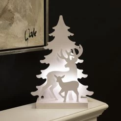 Julesilhuet 3D LED Med Rensdyr Motiv NORDIC WINTER -homeshop butik unnamed file 767