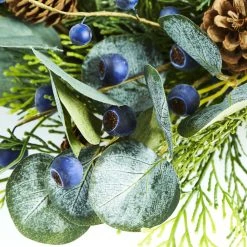 Nordic Winter Kunstig Krans Ø50 Cm Med Blåbær -homeshop butik unnamed file 772