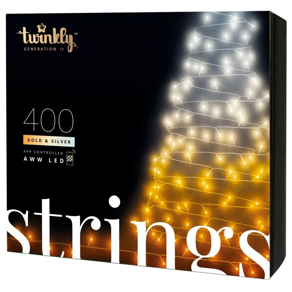 Twinkly Light Lyskæde String 400LED AWW Gen II 3 Twinkly Light Lyskæde String 400LED AWW Gen II