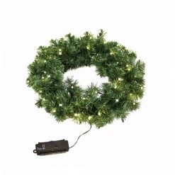 Nordic Winter Kunstig Grankrans Ø40 Cm Med 70 LED Lys -homeshop butik unnamed file 790