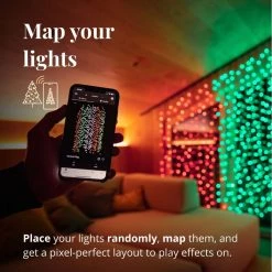 Twinkly Light Lysgardin - 210LED RGBW 1m Bred 2,1m Lang GEN II -homeshop butik unnamed file 909