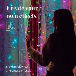 Twinkly Light Lysgardin - 210LED RGBW 1m Bred 2,1m Lang GEN II -homeshop butik unnamed file 910